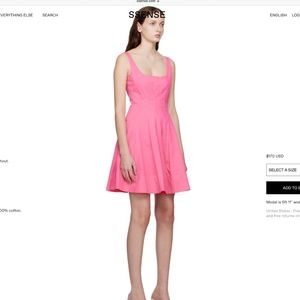 STAUD Flared Mini Dress (NWT)